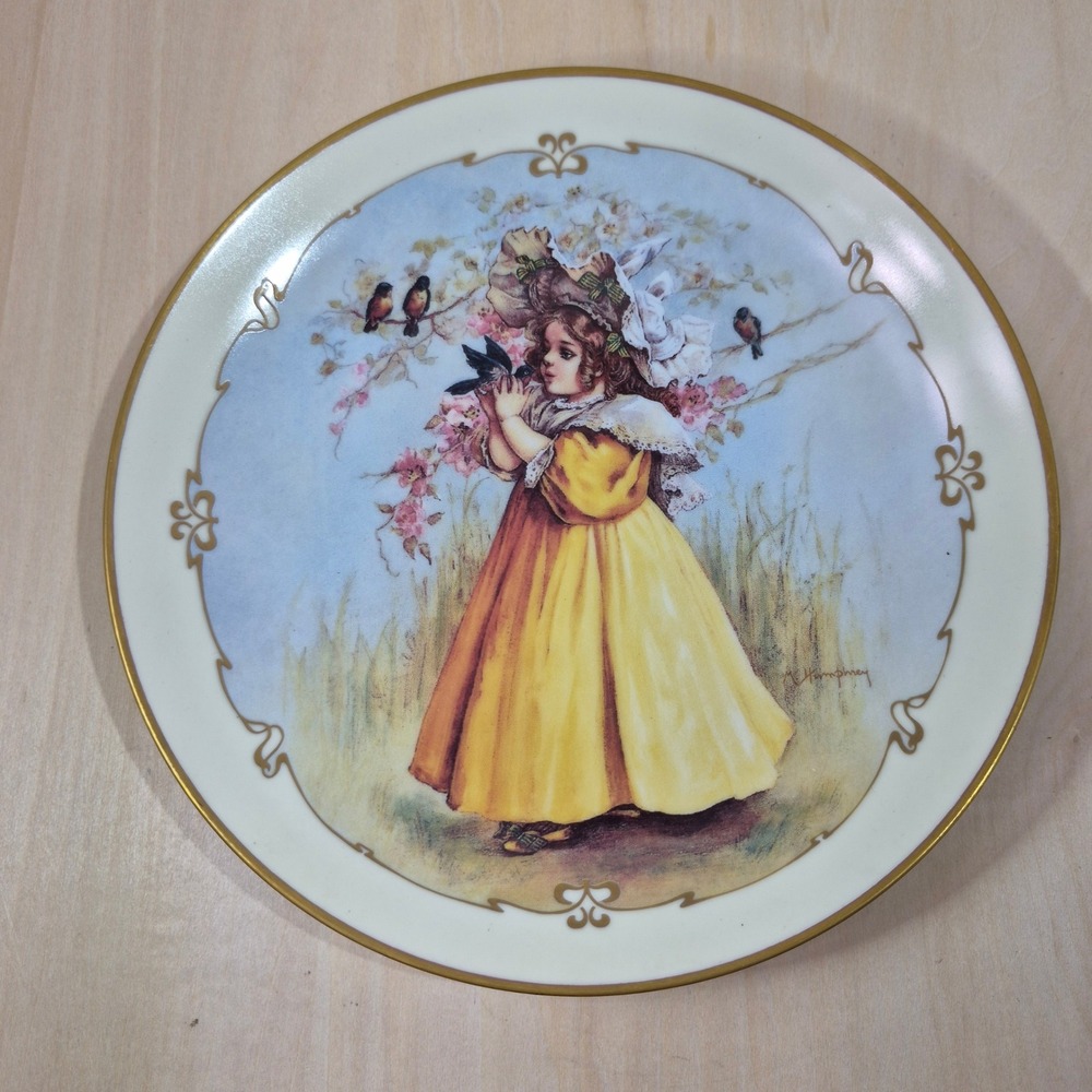 The Hamilton Collection The Little Captive Maud Humphrey Bogart Plate 4333  1989